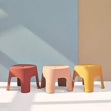Ctzrzyt Small Panca Tavolino Antiscivolo Sgabello del Plastica Sgabello per Adulti Sgabello per Bambini per Calzature Sgabello Corto Rosa