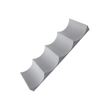 Jeffrey Portabottiglie in Plastica in Stile Europeo, Impilabile Espositore per Bottiglie di Vino in Plastica, Portaoggetti per 4 Contenitori, per Armadio da Cucina, Dispensa e Organizzazione (Grigio)