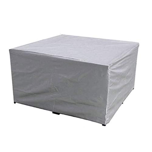 Copertura Mobili Giardino, Coperture per Tavolo Impermeabile Rettangolare Poliestere Anti-UV, Teloni per Divano da Esterno Sedia Copri Protettiva, Silver, Antivento/Pioggia,210 * 140 * 80cm