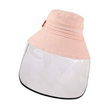 TOYANDONA Cappello a Visiera Integrale Visiera Trasparente Copricapo Protezione per Il Viso Protezione per Il Viso Anti Sputo Anti-Nebbia Visiera Cappello per Cucina Forniture Esterne Rosa
