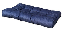 SET CUSCINI PER DIVANI PALLET BANCALI Seduta 120x80x15 cm + Schienale 120x42x10-18 cm - COLORE BLU