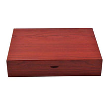 JKCKHA 10 Installato Rosso Ciliegia Mogano umidificatore for sigari imballaggi in Legno Box