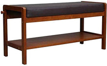 YANG Cambio di Scarpe Banco di Legno Scarpe di Cuoio Rack poggiapiedi Imbottito Guardaroba Bagno Pouf ottomano Carico 200kg