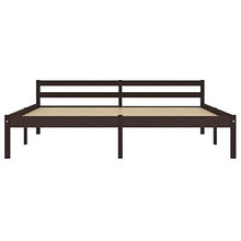 SKM Giroletto Marrone Scuro in Legno Massello di Pino 160x200 cm (21.74kg)