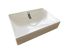VE.CA-ITALY LAVABO DA APPOGGIO FLOPPY 50 CM IN CERAMICA BIANCA ARREDO BAGNO DESIGN ALTA QUALITA'
