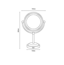 ADSE Specchio cosmetico, Specchio per Il Trucco da toeletta con 1x / 3X, 6 '' 360 Gradi; Specchio ingranditore Girevole, Specchio da Bagno con Stile Simile al Cristallo