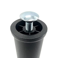 Cortassa - Set 4 Piedi per Rete a Doghe Gambe Letto Universali in Acciaio Resistente Con Gomma Anti Graffio e Anti Scivolo (31 cm)