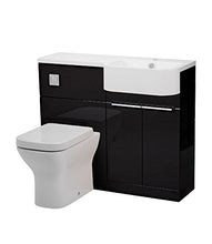 Match RH Combinazione unità WC e lavabo One Piece Completo Gloss Clay