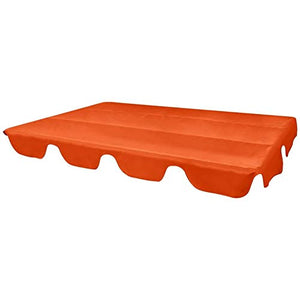 Copertura di ricambio per altalena da giardino, copertura di ricambio impermeabile e anti-UV, per dondolo da giardino, 226 x 186 cm, colore: arancione