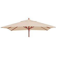 Mendler Telo Copertura per ombrelloni Quadrati HWC-C57 4x4m Avorio