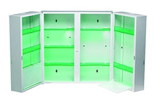 Armadietto per farmacia bianca 2 ante chiusura magnetica e serratura a chiave L52 x H54 x P20 cm