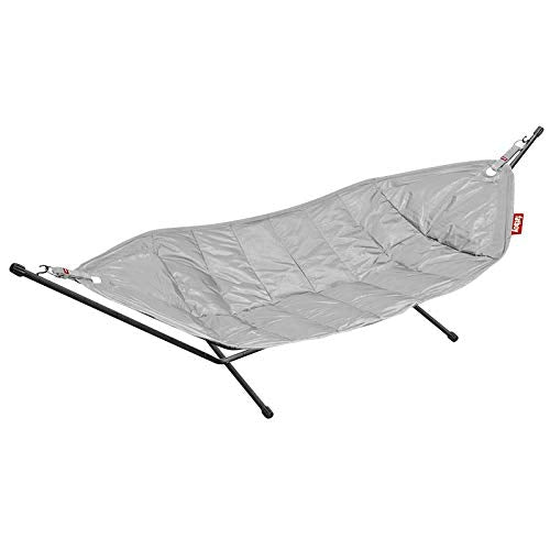 Fatboy® Headdemock Amaca da Esterno con Supporto per Giardino/terrazzo Grigio | Amaca Dondolo Matrimoniale per 2 Persone | 270 x 138 cm
