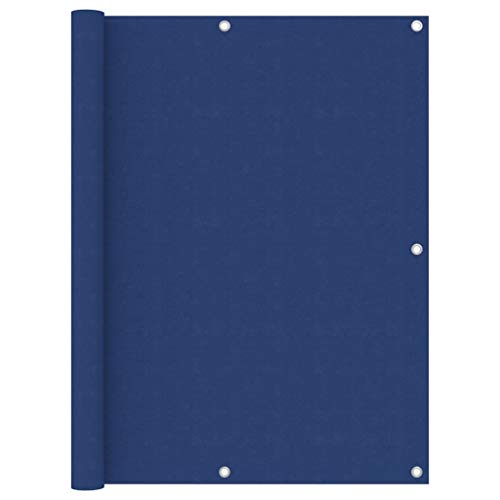 vidaXL Paravento da Balcone Blu 120x300 cm in Tessuto Oxford