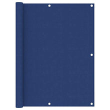 vidaXL Paravento da Balcone Blu 120x600 cm in Tessuto Oxford