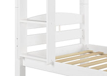 Erst-Holz Letto Castello Bianco 90x200 per Bambini divisibile con doghe rigide e cassettone 60.10-09 W S1