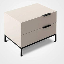 HYY-YY Modern Piano di Vernice Comodino Camera Locker, Materiale: Pannelli a Base di Legno, Bianco Opaco.