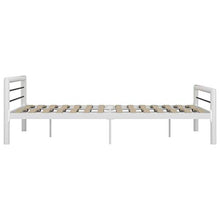 mewmewcat Giroletto con Struttura in Metallo Bianco e Nero, giroletto in Metallo per cameretta Stile Moderno Pratico per Famiglie 212 x 187,5 x 65,5 cm