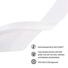 Coperchio della Stufa in Silicone da 2 Pezzi Riempitivo Resistente al Calore a Lunga E Lunga Apertura Trabocca Sigilli tra Piano Cottura Bancone - Facile da Pulire (25 Pollici