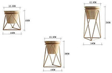 ShiSyan. Metallo Impianto Allestimento Stand casa Materiali Flower Pot Cerimonia Nuziale del Supporto Venue Decorazione Floreale Rack Stand Oro Plant (Dimensioni: 12,5 × 25 × 14 Centimetri)