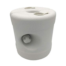 Base per ombrellone da 24,4 cm, supporto per ombrellone per esterni, resistente base rotonda anticata, porta ombrelli per giardino, portico