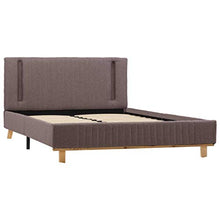 SKM Giroletto con LED Grigio Talpa in Tessuto 140x200 cm (26.15kg)
