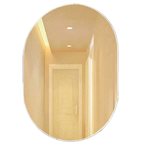 MMWYC Specchio Ovale for Bagno Specchio a Parete Specchio Senza Cornice Specchio a Parete for lavabo Specchio for Bagno