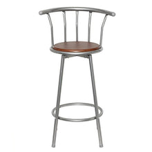 Anself 2 Pezzi Sgabelli da Bar Vintage con Schienale in Acciaio, 40 x 40 x 99 cm