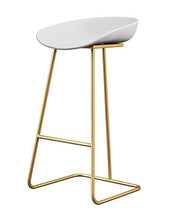 MYAOU Sgabelli da Bar con Struttura in Ferro Metallico, Sedile in Materiale PP, sedie da Bar per la casa del Ristorante, Sgabello Alto 65/75 cm di personalità Creativa Fatta a Mano