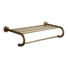 GYCS Portasciugamani/mensole da Bagno Semplice Antico, Ottone, Montaggio a Parete, processo Spazzolato, Montaggio 60 * 27 cm richiesto