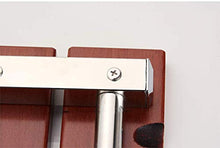 XD Sgabello da Bagno Bagno Sedia Pieghevole Sgabello da Doccia Sgabello da Parete Sedia da Bagno Cambusa Sgabello con Seduta in Legno e Gambe in Acciaio Inox