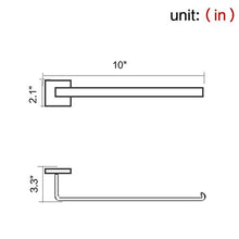 Weare Home in acciaio inox cromato Finished Modern argentati semplice design di accessori da bagno anello asciugamano portasciugamani da parete Luned¬ wandhalterung forare 1 St¼ck, 25.5*8.5*5.4cm