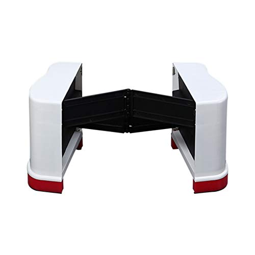 Mobili per la casa e Giardino Bagno di plastica Sgabello/Toilette da Bagno Sgabello da accovacciare/Poggiapiedi per Adulto/Ottomano Domestico, Max. kg Pesante Ottomani da Cucina (Colore : Red)