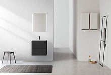 Randalsa Mobili KOL 60 cm | Antracite Laccato | 60 x 60 x 45 cm | Mobile con 2 cassetti + lavabo in Ceramica