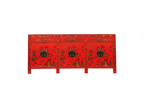 Yajutang Splendida credenza con paesaggio dipinto a mano