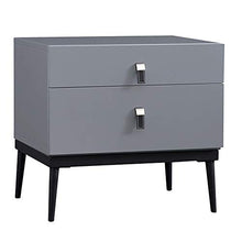 LSX-Comodino Comodino, Moderno e Minimalista Doppio cassetto Vernice Completa Camera da Letto Comodino armadietto Piccolo Spazio Contenitore Laterale, Adatto per: Soggiorno/Camera da Letto/Studio,