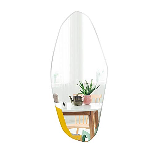 Bathroom mirror Specchio da Bagno a Forma di Specchio antideflagrante a Specchio Speciale Specchio da toeletta in Argento HD Specchio Semplice a Tutta Lunghezza Senza Rame