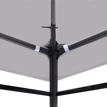 Festnight Copertura di Ricambio per Gazebo 3x4m,Tetto di Ricambio per Gazebo,Telo di Ricambio per Gazebo 310 g/m? 4x3 m Grigio/Blu