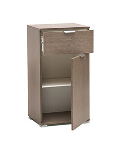 MeMi Me311RG Comodino, Legno, Rovere Grigio, 38x12x85 cm
