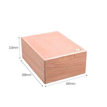 WangQ Scatola sigari - Scatola in Legno di Cedro con sigari in Legno massello di Legno di Acero Non Verniciato umidificato. può Contenere 50 Pezzi humidor (Color : A)