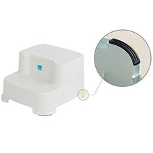 HYY-YY Bambini bianchi del bambino Stool, sgabello 2 Passo PP plastica ispessimento antiscivolo bagno Sgabello Poggiapiedi sgabello basso Sgabello bambino Lavabo sanitario Sgabello, 31 * 34 * 20 centi