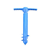 Yardwe 1Pezzi Picchetto di Supporto per ombrellone Mare Spiaggia in plastica Porta ombrellone da Spiaggia,Blu (15 x 10 x 2 Pollici)