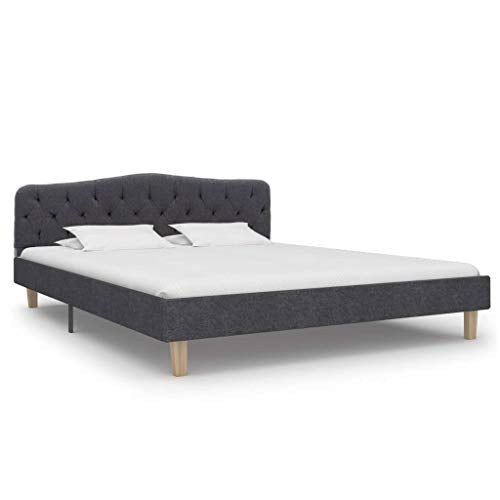 Festnight Struttura Letto Singolo,Struttura Letto Matrimoniale in Tessuto,Giroletto Singolo Matrimoniale,Letto in Tessuto,Letto Moderno,Letto con Doghe 9x200/120x200/140x200/160x200 cm/180x200 cm