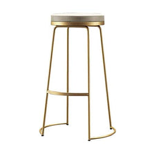 Yxsd Bar sgabello da cucina presiede i piedini di metallo rotonda Sedile Sedia da pranzo for la prima colazione bancone e casa semplice Ferro Modern Cafe di svago di alta vento coperta sgabelli for es