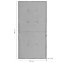 Festnight 2 pz Cuscini per Sedie da Giardino con Schienale Basso 100x50x3 cm Cuscino per Sedia a Sdraio Cuscino per Esterni