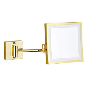 HXYSJ Specchio da Parete for Illuminazione a LED,   3X Specchio cosmetico ，   Specchio cosmetico allungabile su Un Lato, for Il Bagno, Piazza Moda