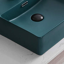 Lavandini bagno Lavelli da Bagno Lavabo in Ceramica Lavabo da Balcone Lavandino Verticale Vanità Facile da Pulire Pavone Blu Opaco Opaco smaltato Regalo