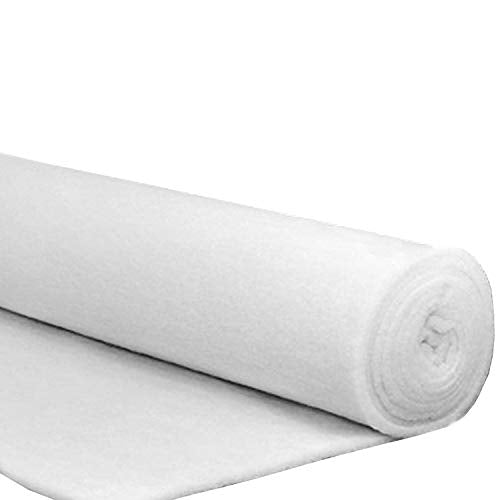 Imbottitura Ovatta in Poliestere Bianca, 150 g/m² Alta qualità per Imbottiture - Fibra Resinata Compatta - Ovatta da Volume trapuntatura Tessuti in Cotone in Poliestere (Misura 100x150)