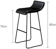 Home Bar Sgabello Cafe Tempo Libero Sgabello Semplice Bar Sgabello Designer In Ferro Battuto Sedia Imbottita Sedia Bar (Colore: E)
