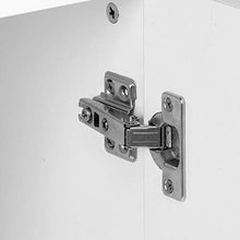ffu Armadio, Armadio in Legno A Doppio Strato, Armadietto Armadio con Doppia Porta, Bianco