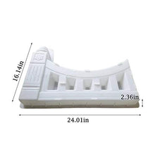 LQKYWNA Stampo per Recinzione in plastica da 14 * 24 Pollici Stampo per Giardino ringhiera in Gesso per Costruzione Cortile Stampo in Pietra per Decorazione Esterna